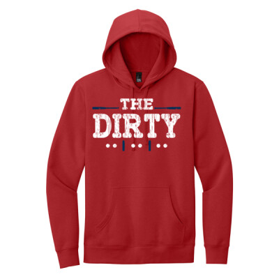 The Dirty Baseball Hoodie  Red Thumbnail